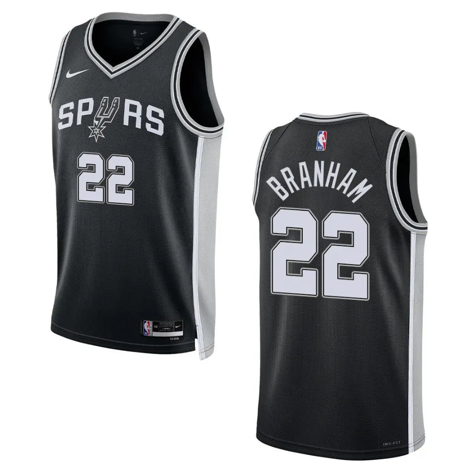 Branham Spurs Black Jersey nike