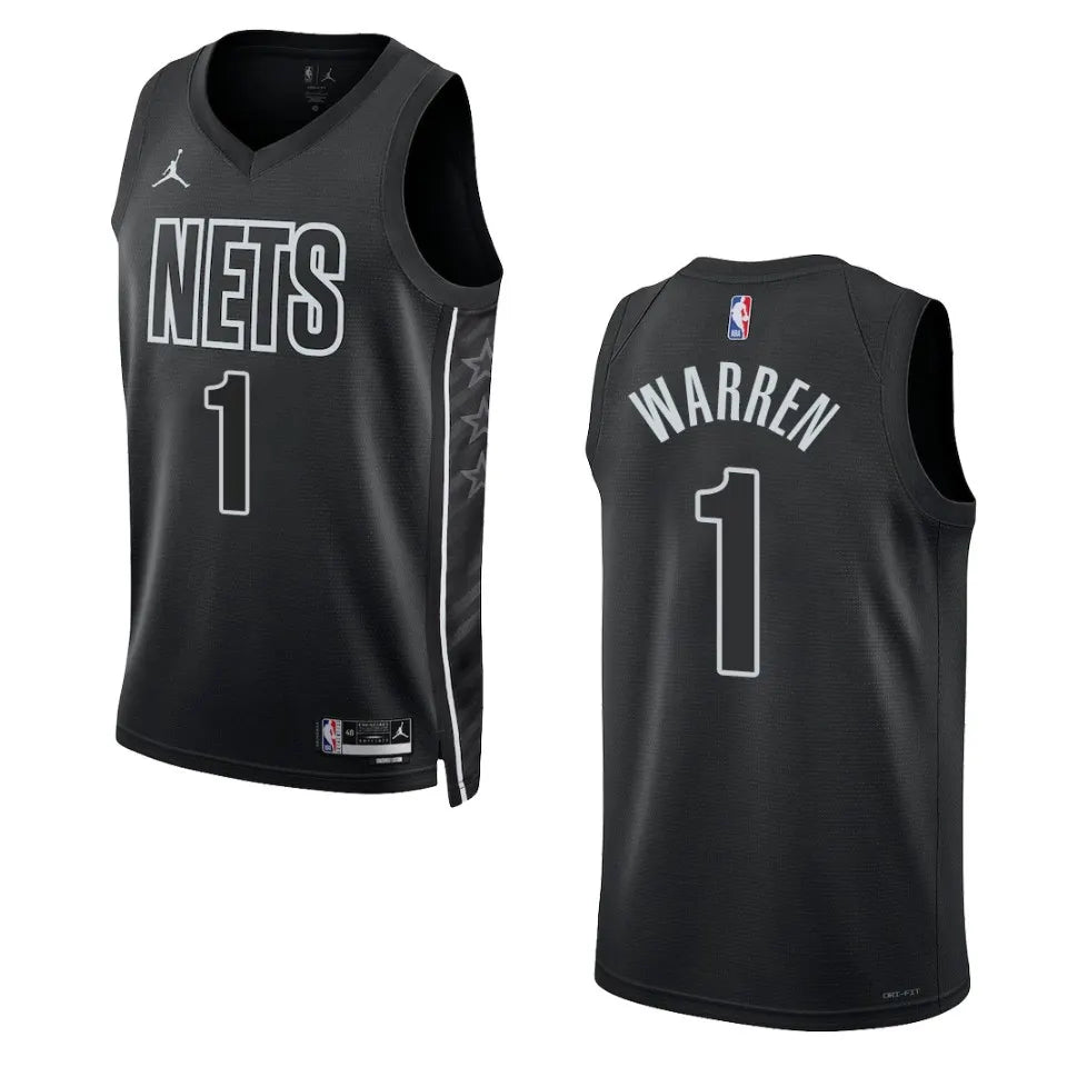 Jordan Warren Nets Black Jersey