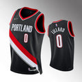 Lillard Blazers Black Icon Jersey