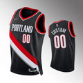 nike portland Blazers Black Custom Jersey