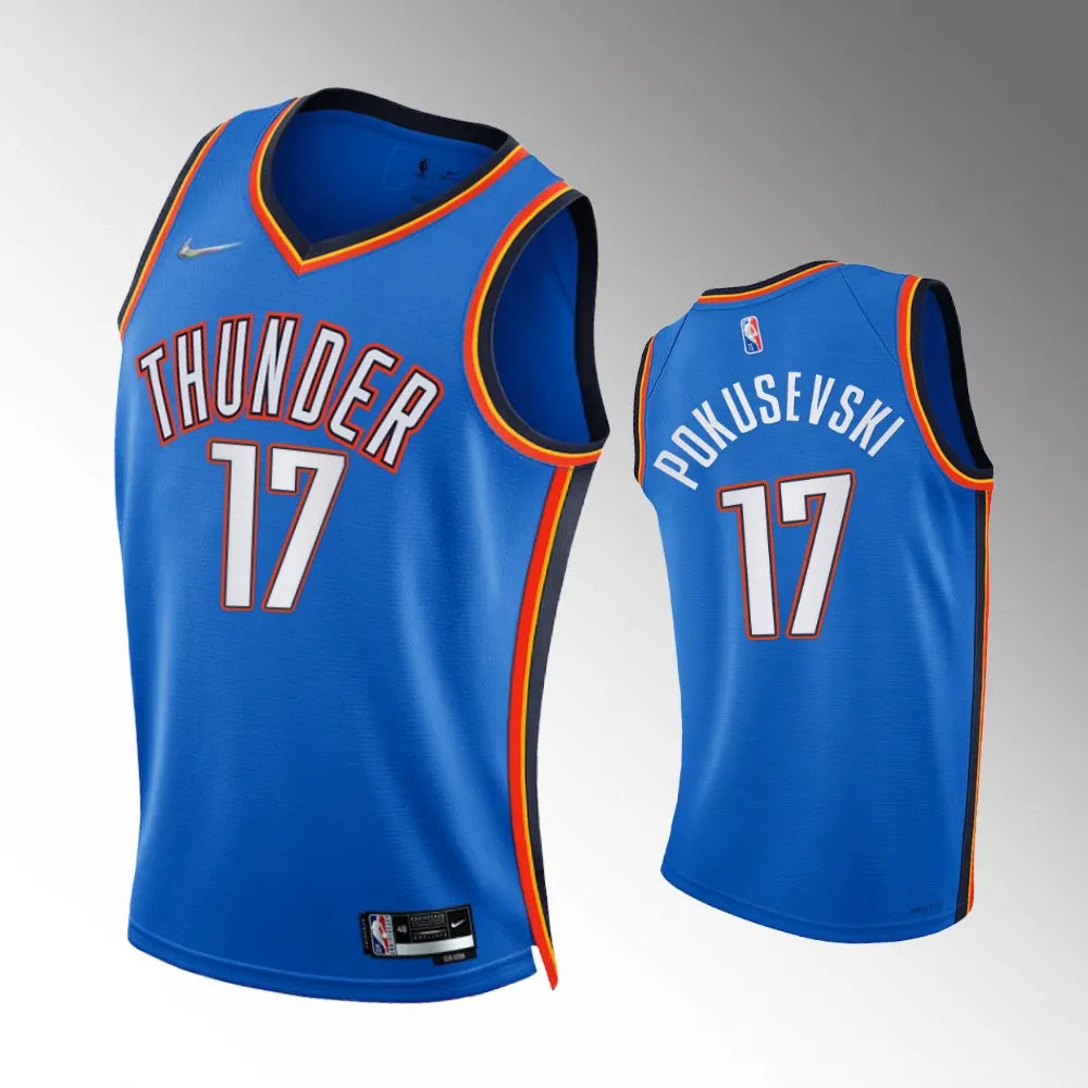 pokusevski Nike Thunder Blue Jersey