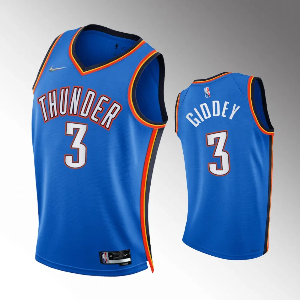 Thunder Giddey Blue Jersey