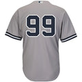 majestic custom Yankees Gray Road Jersey