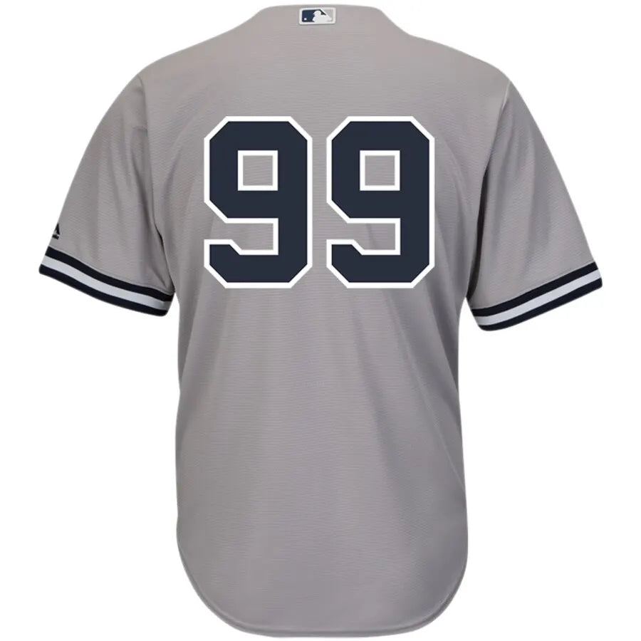 majestic custom Yankees Gray Road Jersey