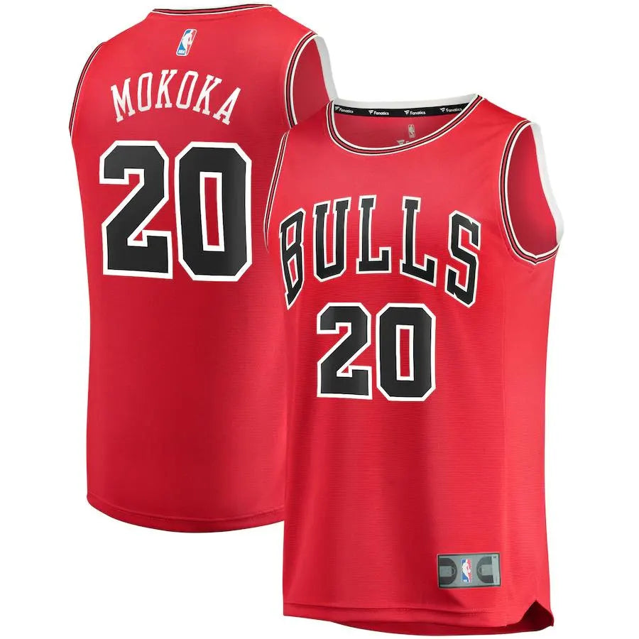 red Fanatics Mokoka Bulls Jersey