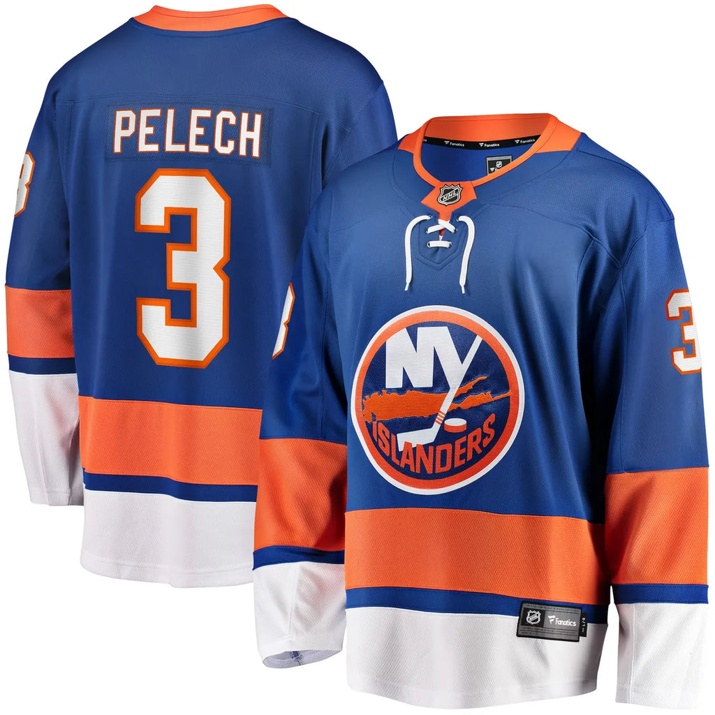 blue Fanatics Pelech Islanders Jersey