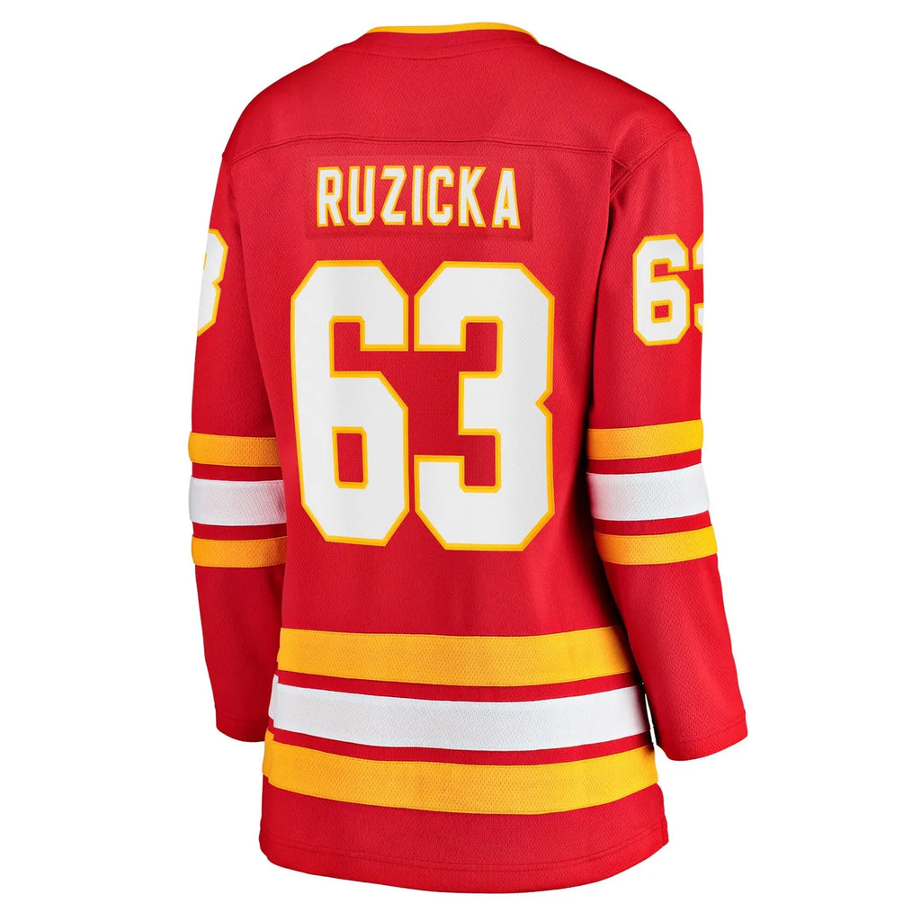 fanatics Ruzicka Flames Red Jersey - Hình 4