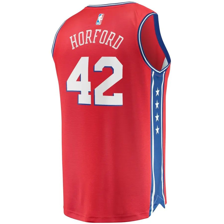 Horford Sixers Red Jersey - Hình 3