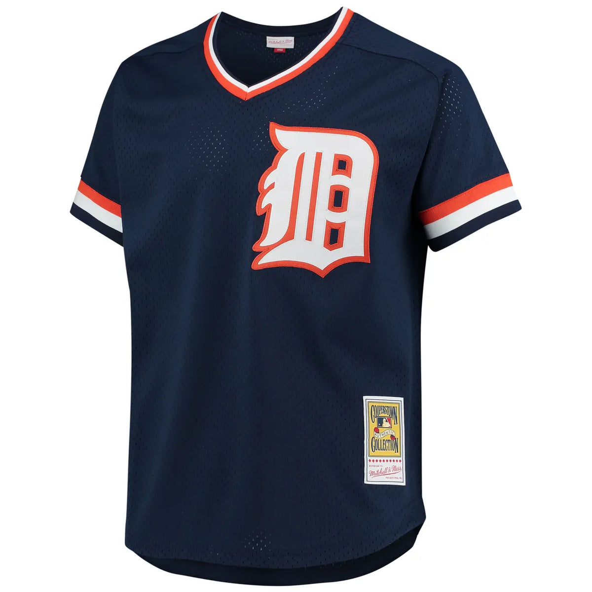 mitchell Tigers Navy Cooperstown Jersey - Hình 2