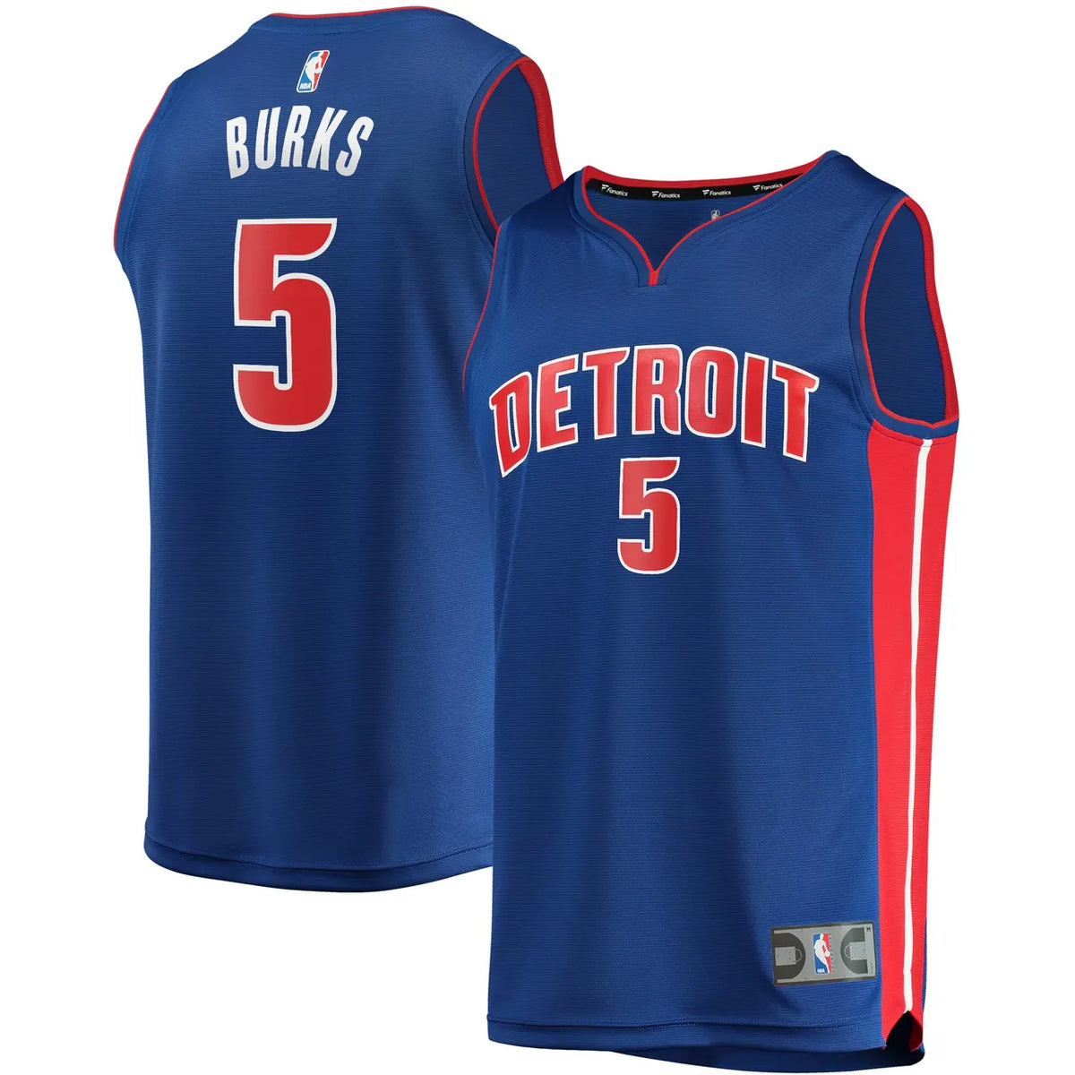 Fanatics Burks Pistons Jersey