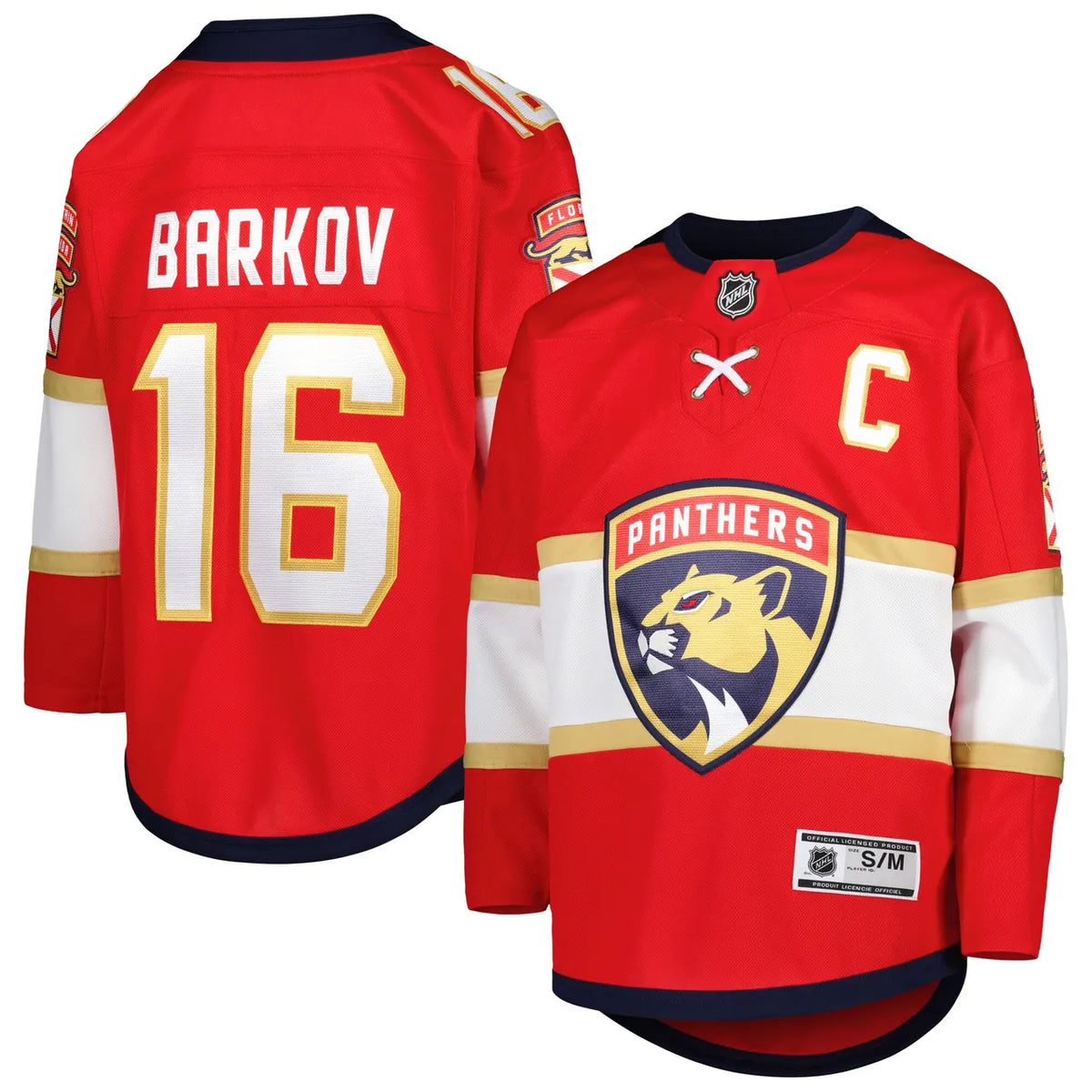captain Barkov Panthers Red Jersey - Hình 2
