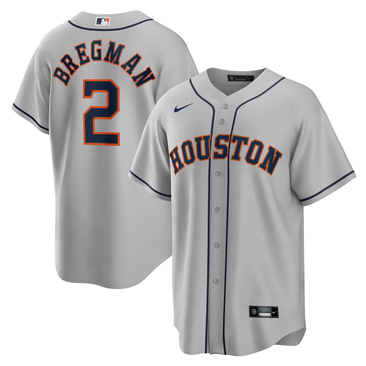 nike Bregman Astros Gray Jersey