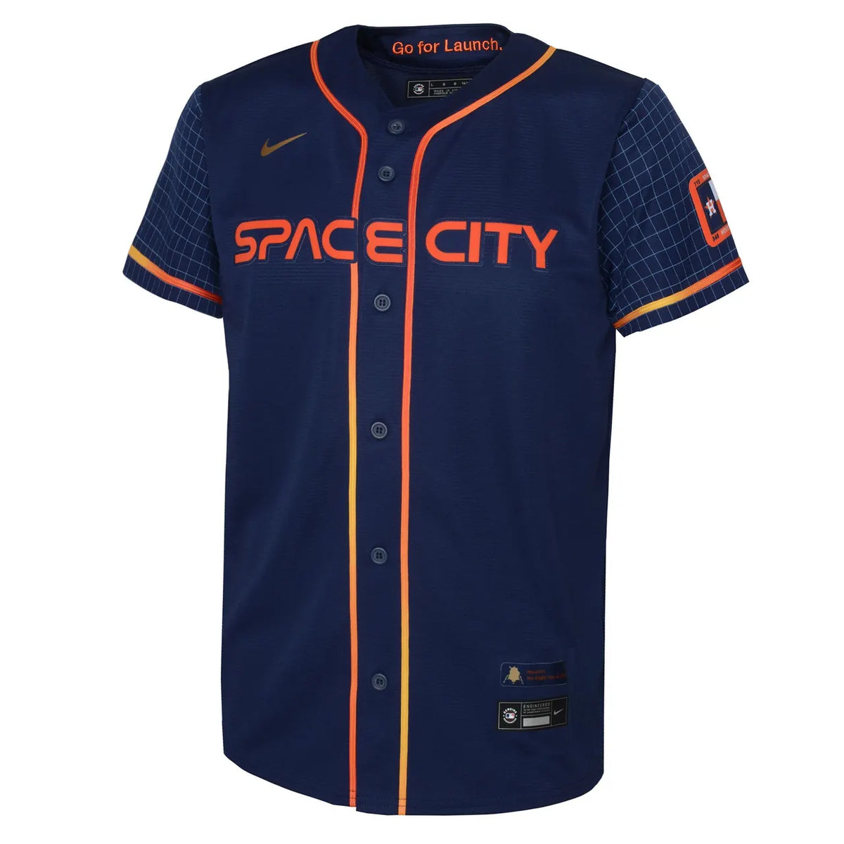 nike bregman Astros Space City Jersey - Hình 3