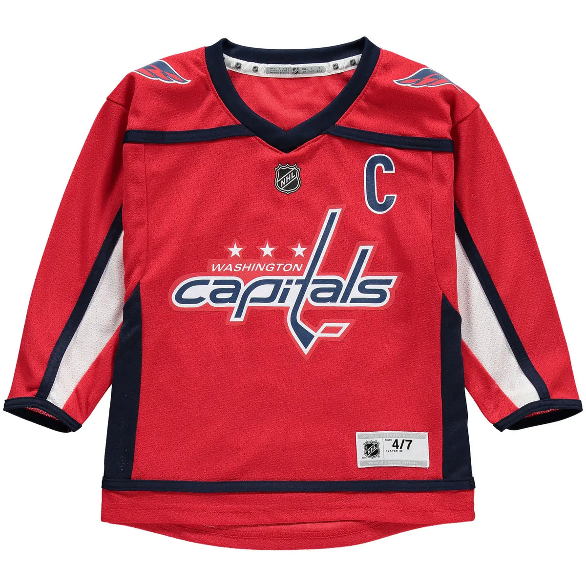navy Ovechkin Capitals Adidas Jersey - Hình 6