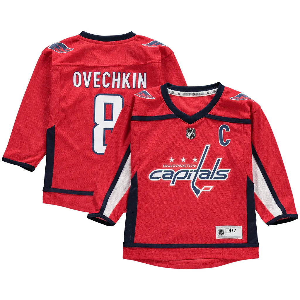 navy Ovechkin Capitals Adidas Jersey - Hình 5