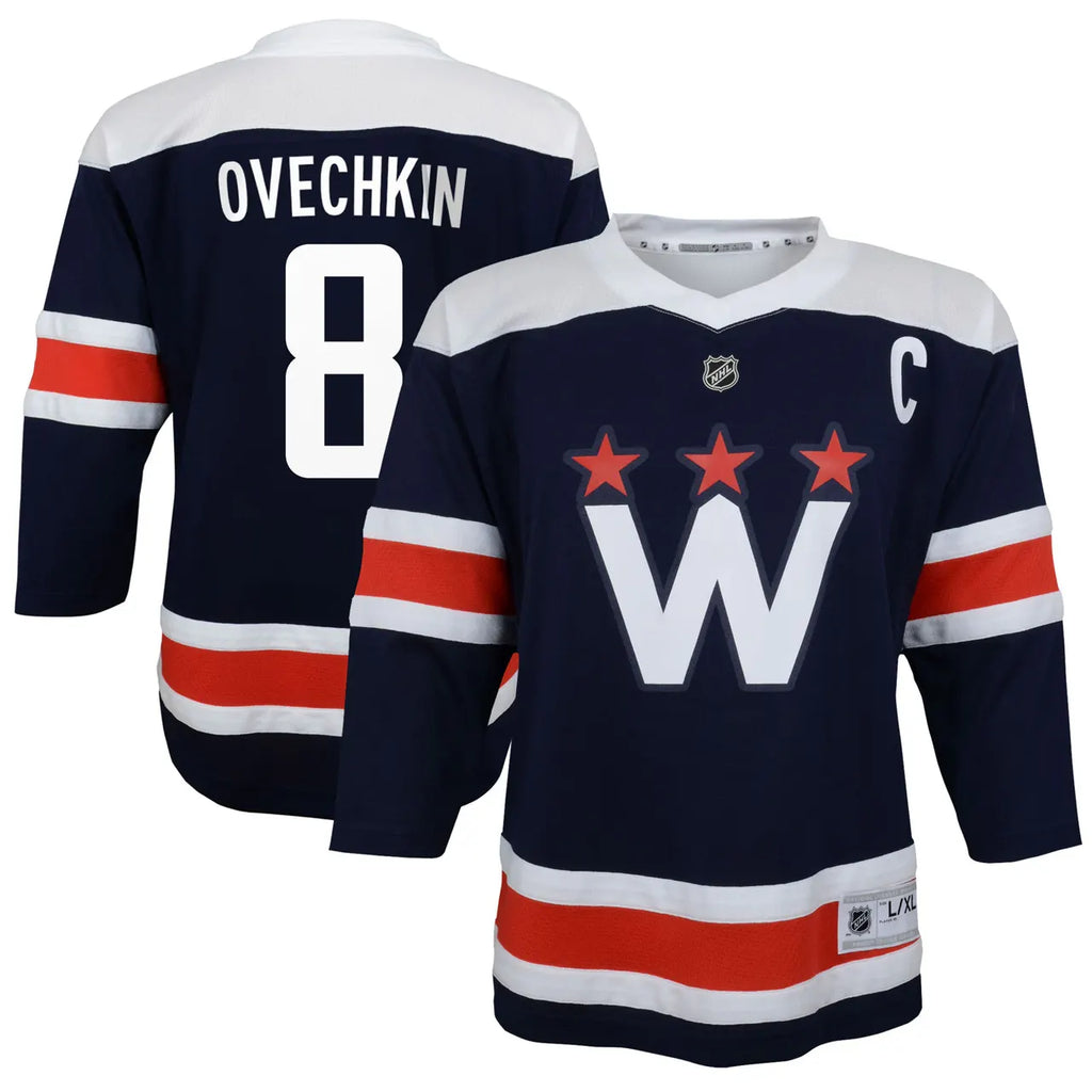 navy Ovechkin Capitals Adidas Jersey