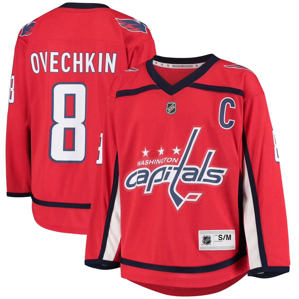 red Fanatics Ovechkin Capitals Jersey - Hình 2