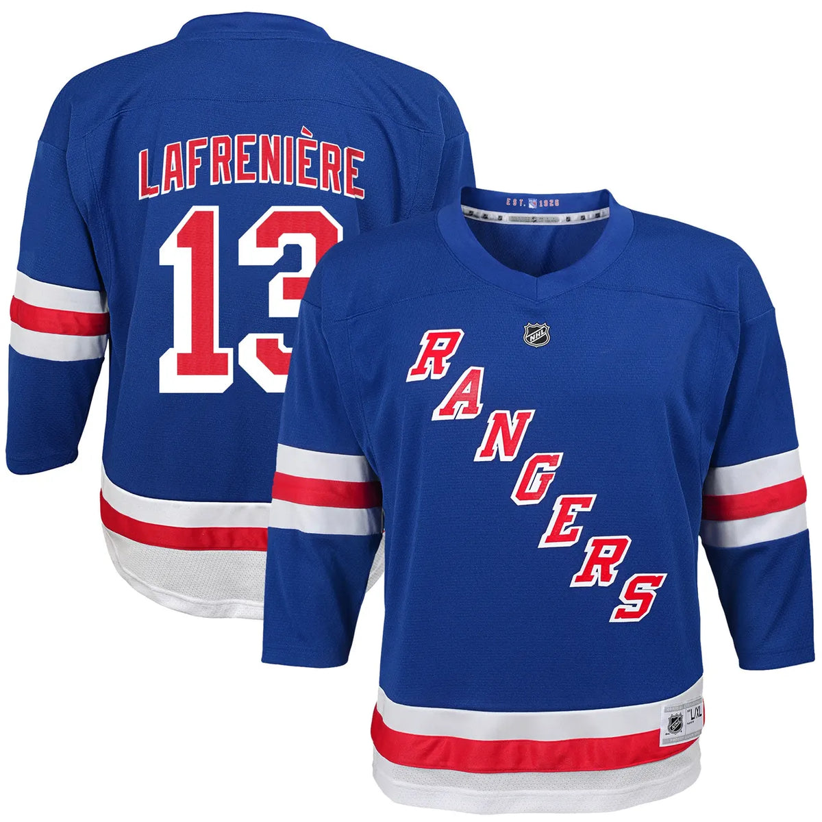Lafreniere Rangers Blue Jersey fanatics