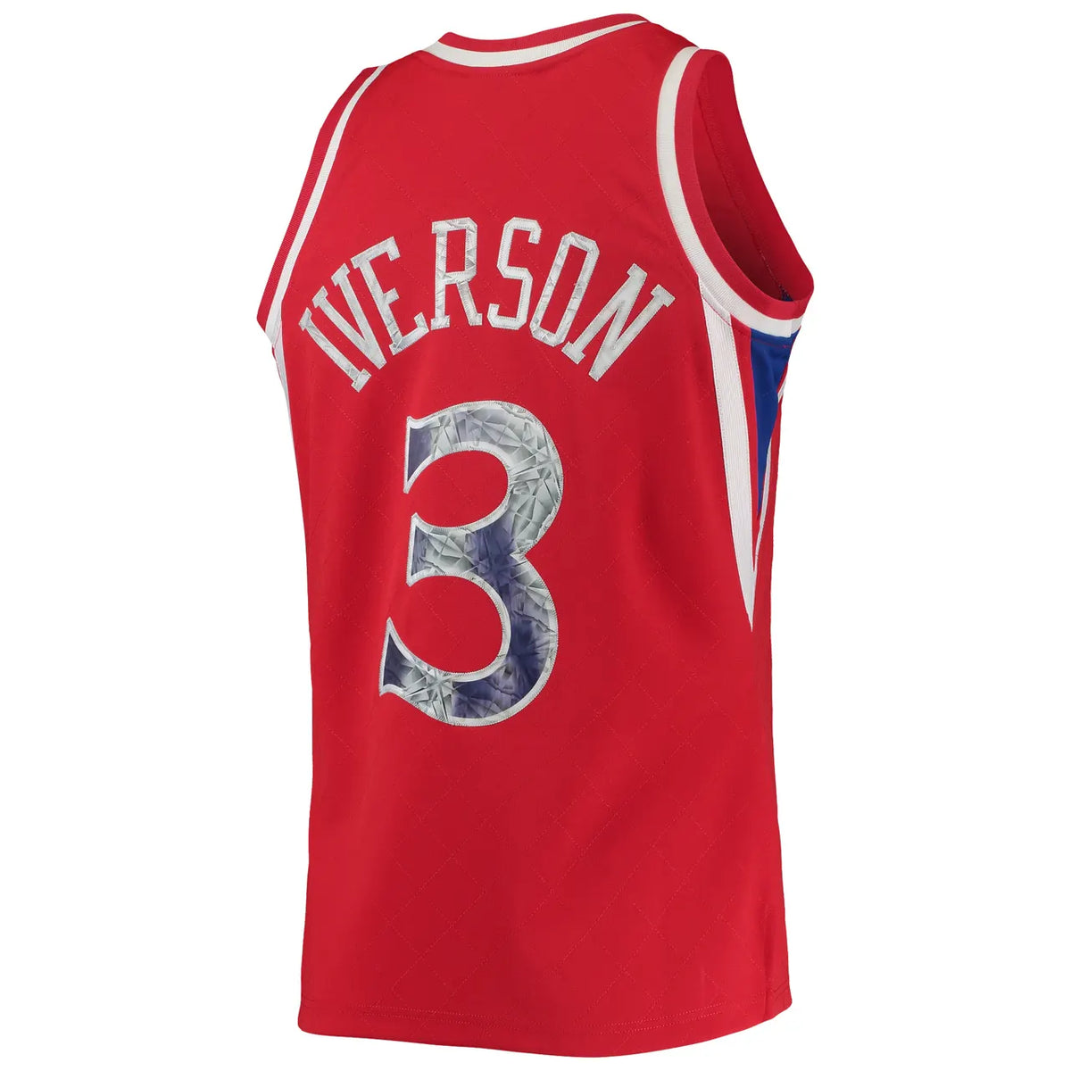 mitchell Iverson 76ers Red Jersey - Hình 4