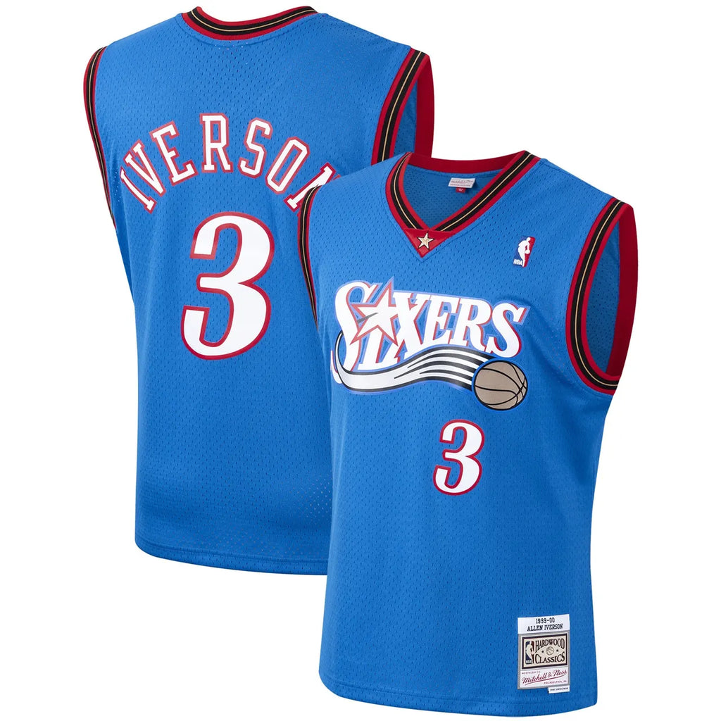 Iverson 76ers White Throwback Jersey - Hình 28