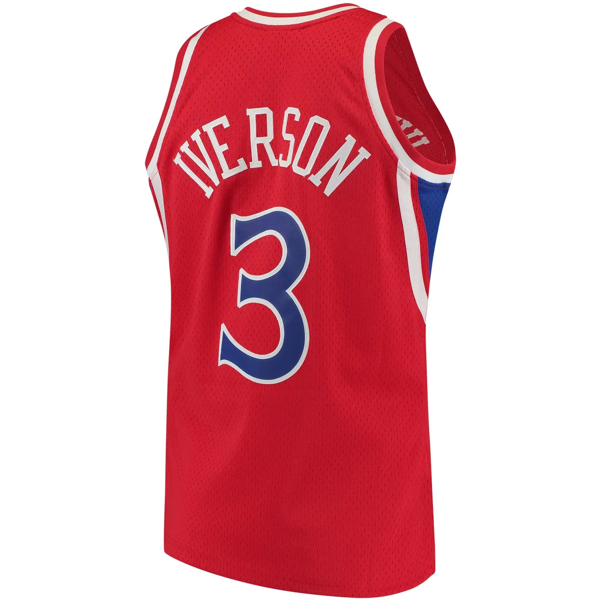 Iverson 76ers White Throwback Jersey - Hình 9