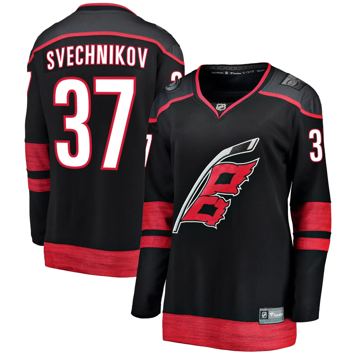 fanatics nhl Svechnikov Hurricanes Black Jersey - Hình 2