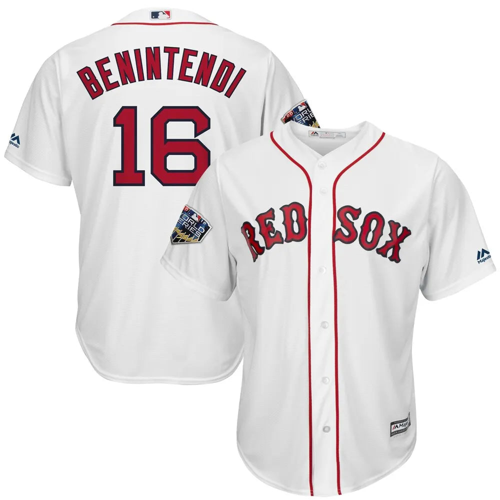 majestic Benintendi Red Sox White Jersey