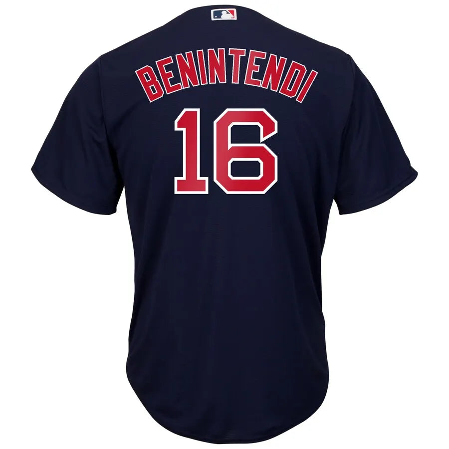 Benintendi Red Sox Navy Jersey - Hình 3