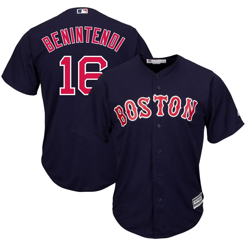 Benintendi Red Sox Navy Jersey majestic