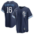 authentic Nike Benintendi Royals Navy Jersey