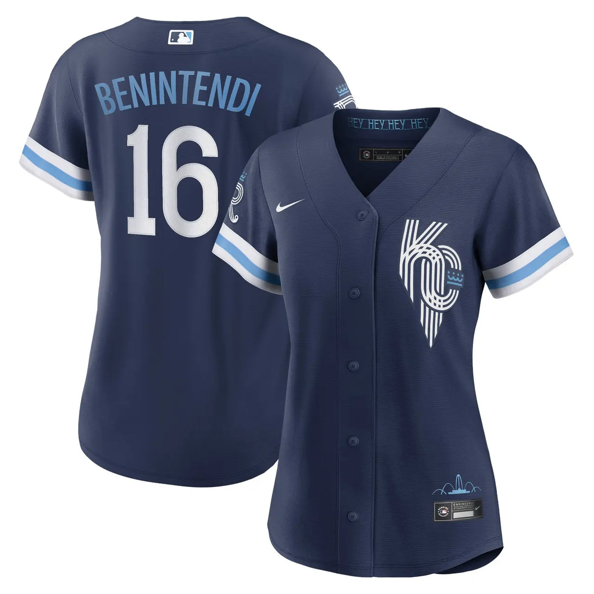 nike Benintendi Royals Navy Jersey
