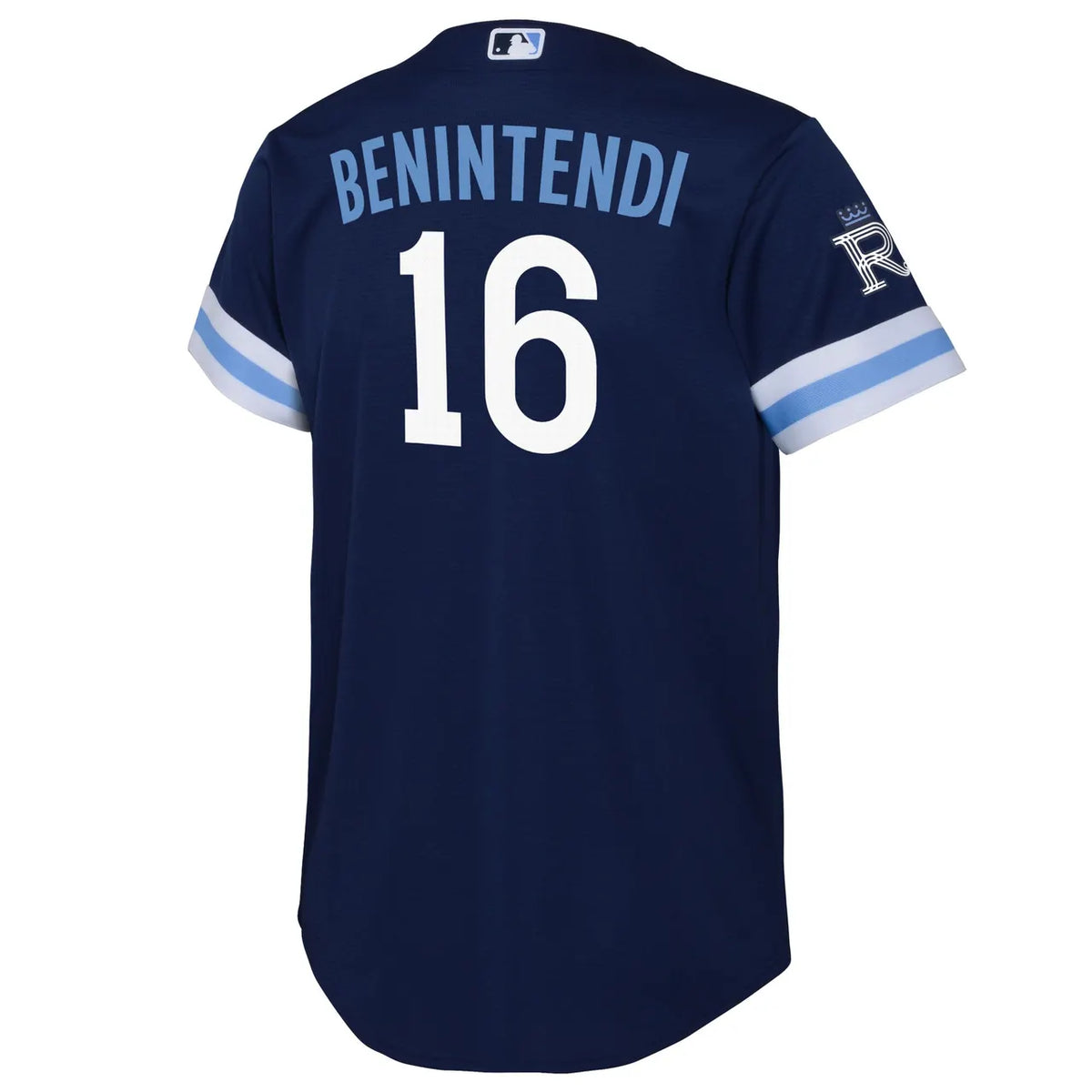 nike Benintendi Royals Navy Jersey - Hình 4