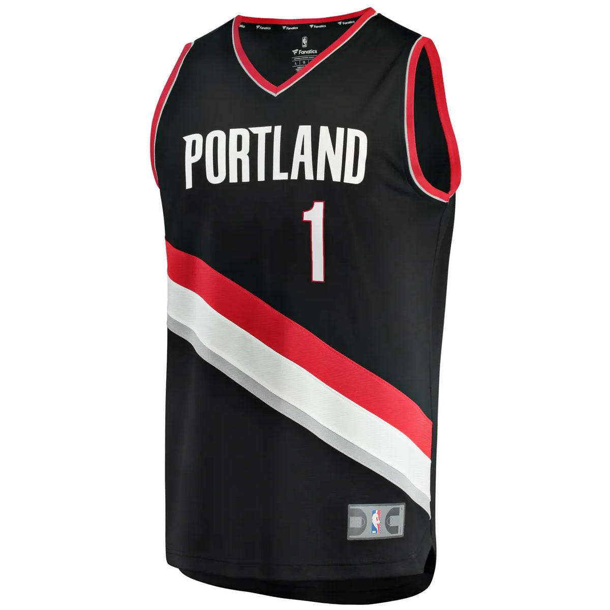 Fanatics Simons Blazers Jersey black - Hình 3