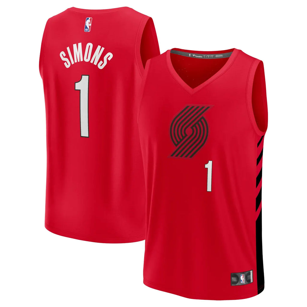 Fanatics Simons Blazers Red Jersey