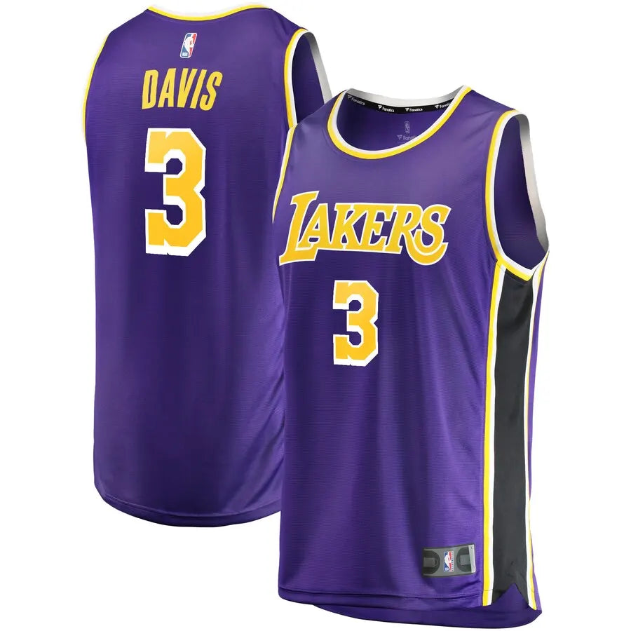 fanatics Davis Lakers Purple Jersey