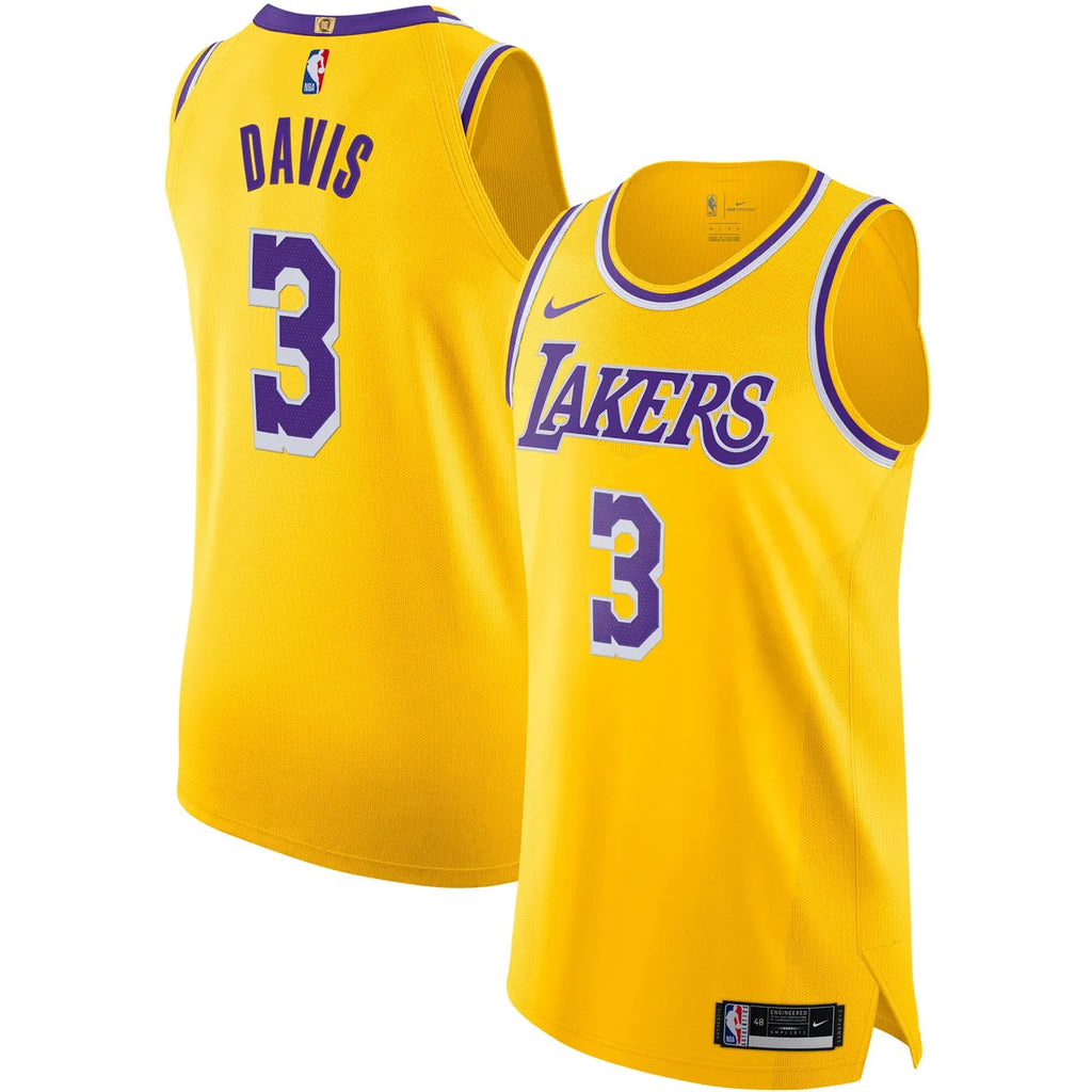 Davis Lakers Gold Jersey nike authentic - Hình 2
