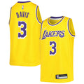 authentic Nike Davis Lakers Gold Jersey