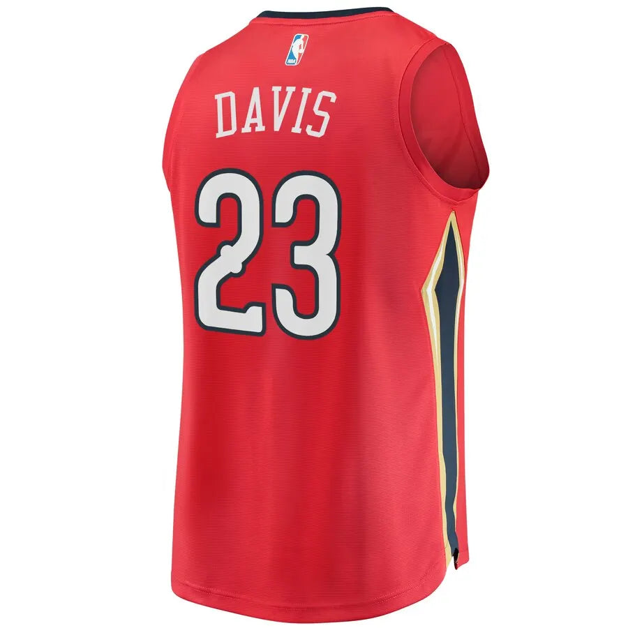 fanatics Davis Pelicans Red Jersey - Hình 3