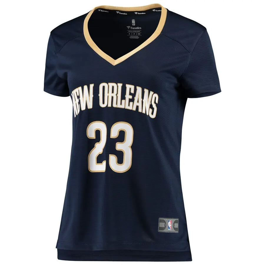 fanatics Davis Pelicans Navy Jersey - Hình 2