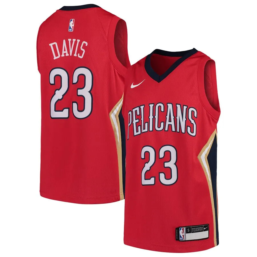 nike Davis Pelicans Red Jersey