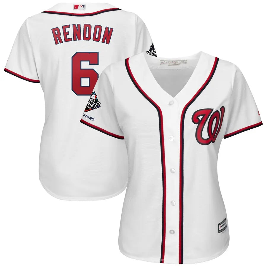 Rendon Nationals White Jersey Women's