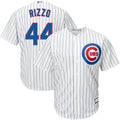 majestic Rizzo Cubs Pinstripe Jersey