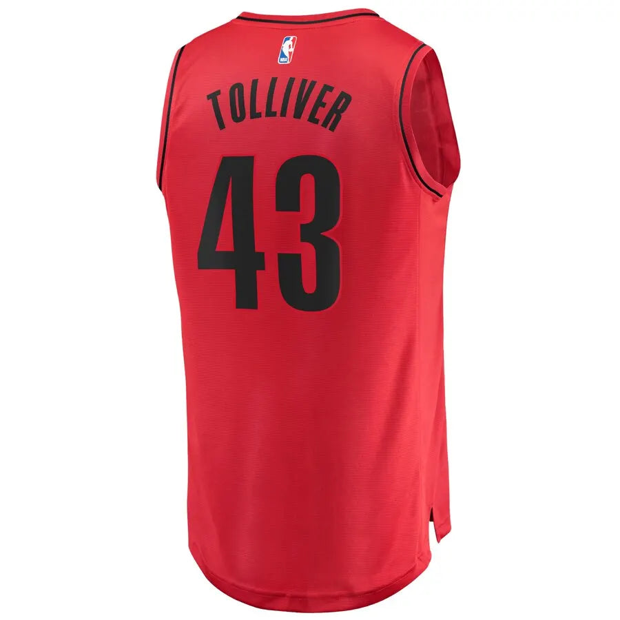 Tolliver Blazers Red Jersey - Hình 3