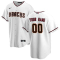 D-backs White Personalized Jersey