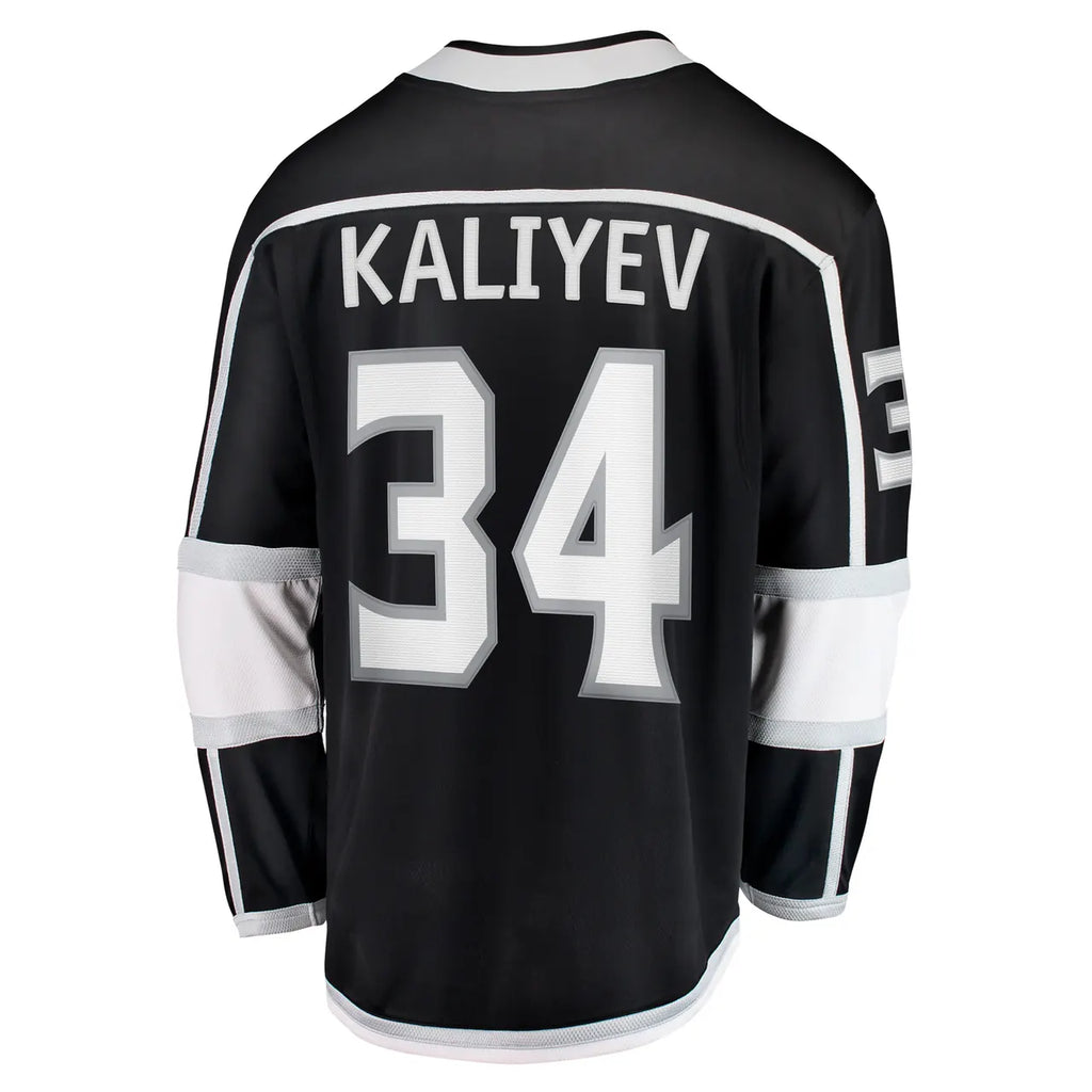 fanatics Kaliyev Kings Black Jersey - Hình 2
