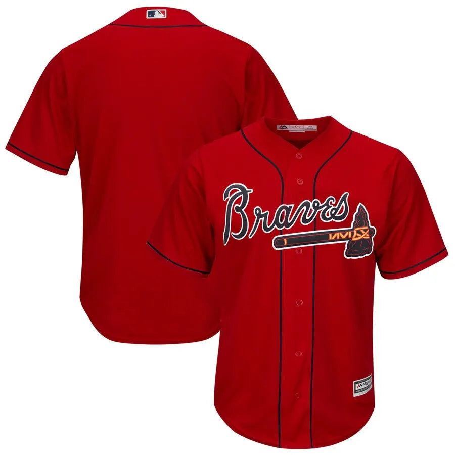 majestic Braves Red Home Jersey