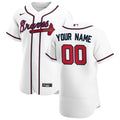 Braves White Home Custom Jersey nike