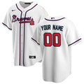 nike Braves White Home Custom Jersey