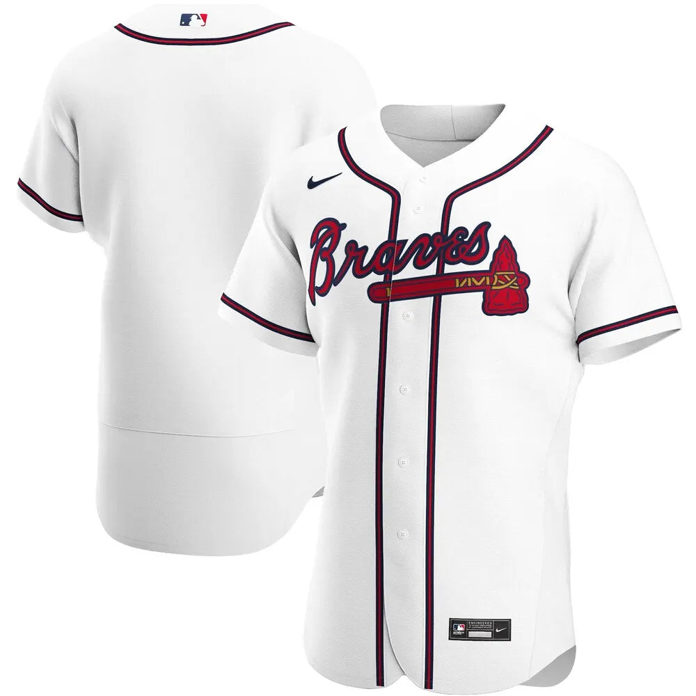 Braves Olson White Home Jersey