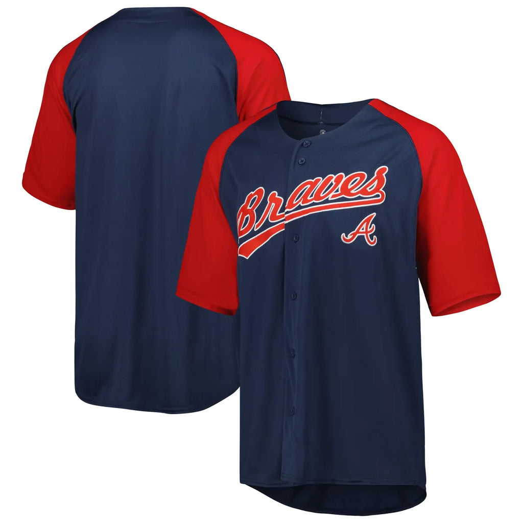 Braves Navy Raglan Jersey